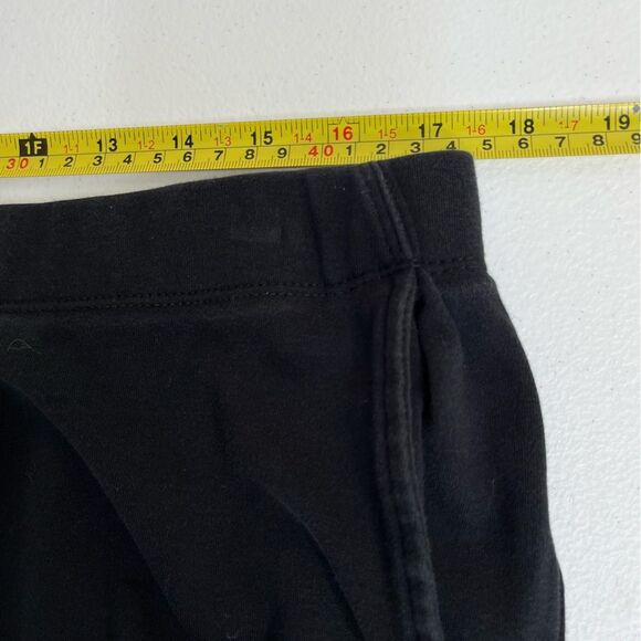 Lands End Black Cotton Knit Pants Pockets Stretch Women XL Elastic Waist Pull On - Picture 9 of 13